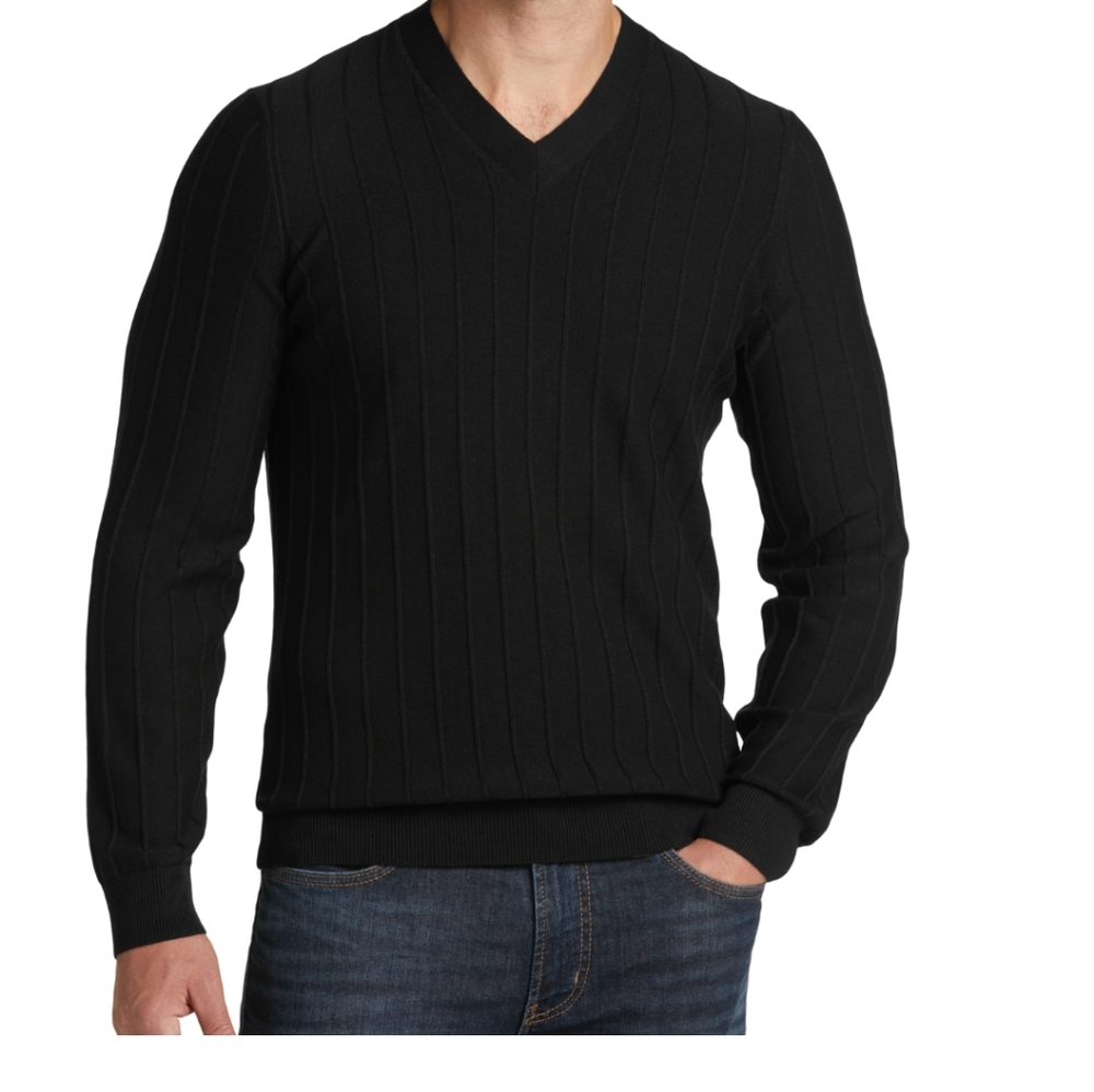 Kenneth Cole Awearness black v-neck sweater SZ.2XL NWT